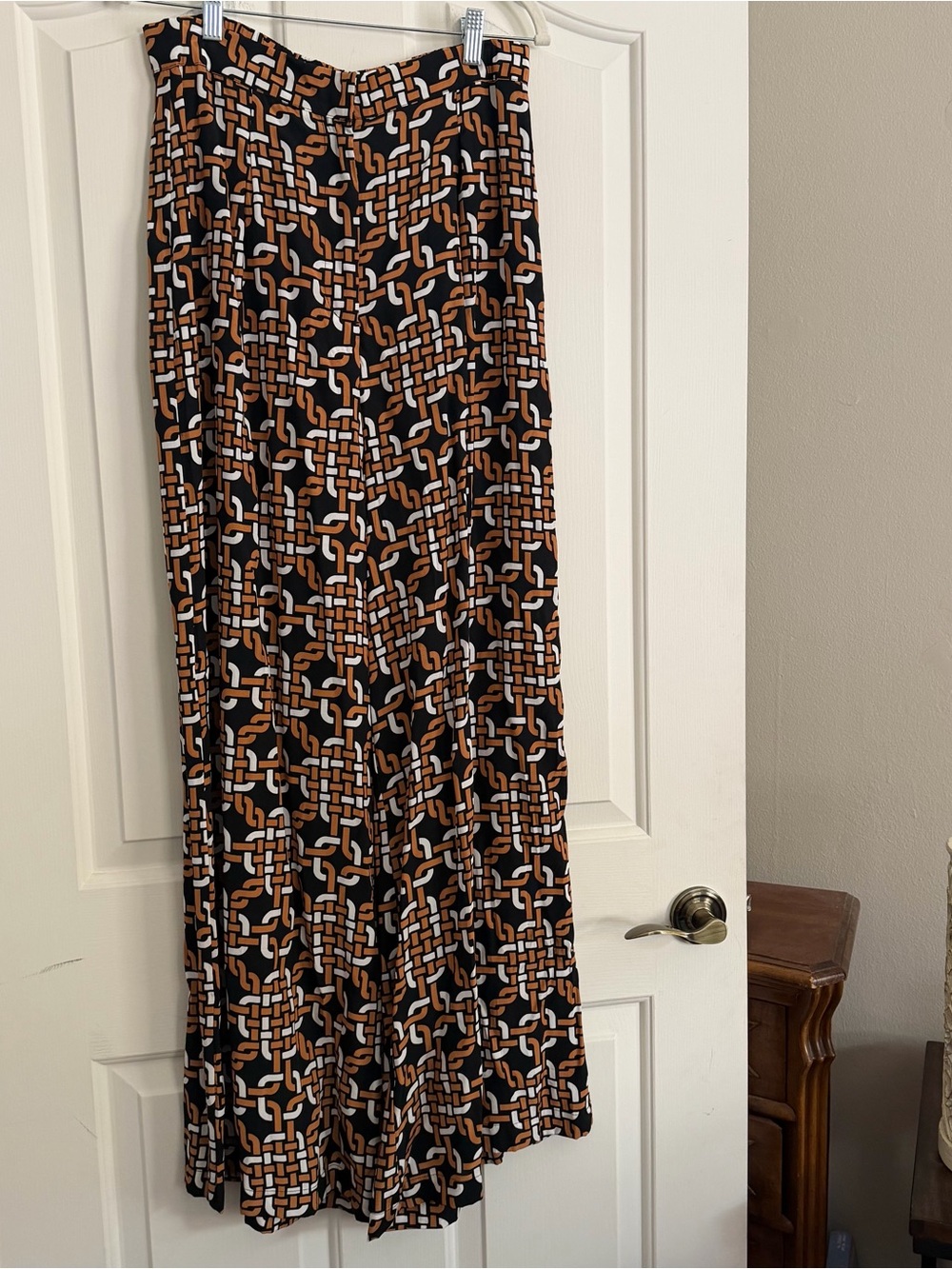 Faithfull the Brand Freddie Pants Leniena Print Wide Leg NWT Size 10